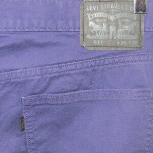 Women's Levi's 511 Navy Blue Jeans 36x32